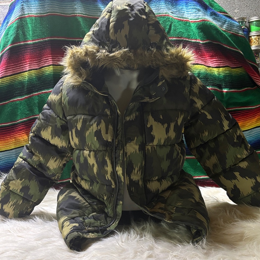 The Children's Place Camouflage Puffer Jacket